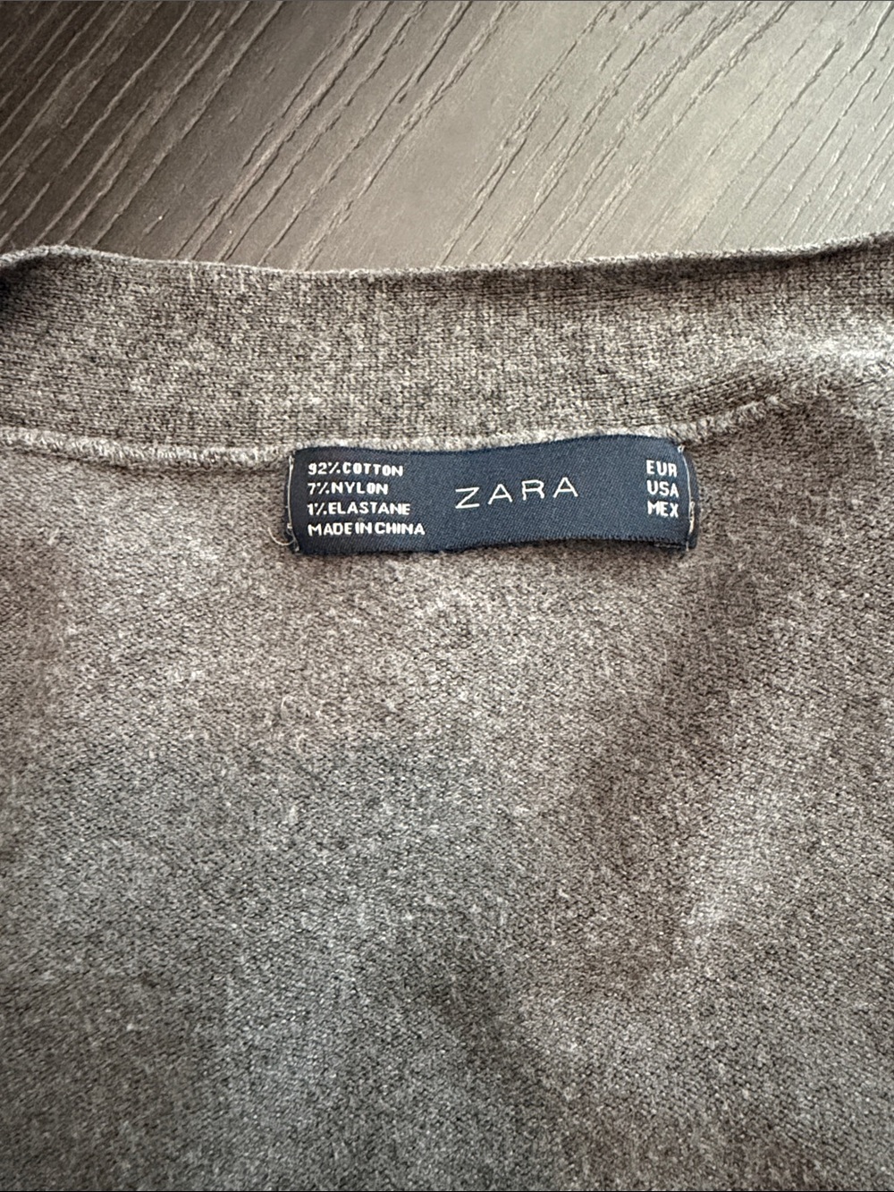 Zara Gray Open-Front Lightweight Cardigan - Picture 3 of 5